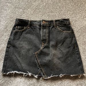 Mini denim skirt